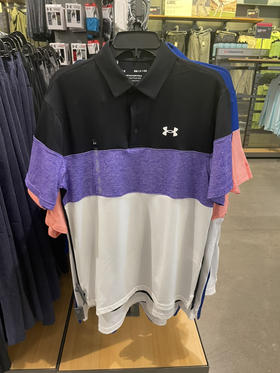 ⛳️高尔夫爱好者首选！Under Armour UA 安德玛男士速干Polo衫 条纹配色