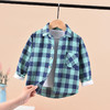 【儿童格子翻领衬衫】春秋男童长袖格子衬衣中小童开衫秋装洋气上衣新款童衬衫 商品缩略图5