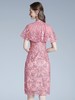 DNO-2GA8824时尚婆婆酒会礼服新款大码红色连衣裙长袖 商品缩略图4