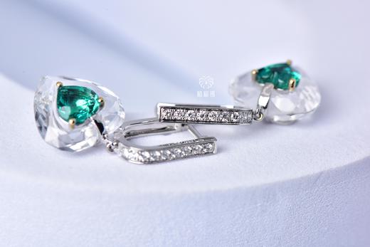 【心有所向】爱心祖母绿耳坠-CB12212157 商品图5