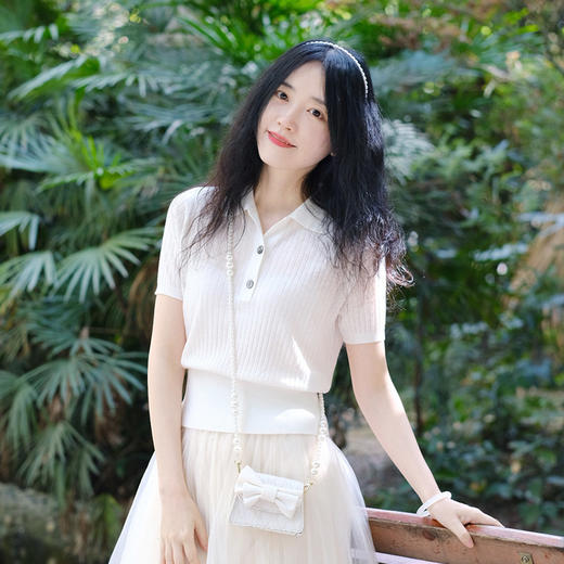 【高品质私服】【醋酸羊毛POLO领五分袖针织衫 2件减10元】精选醋酸羊毛材质 天然环保，健康舒适 自然而又高级【无标出货 介意慎拍】 商品图9