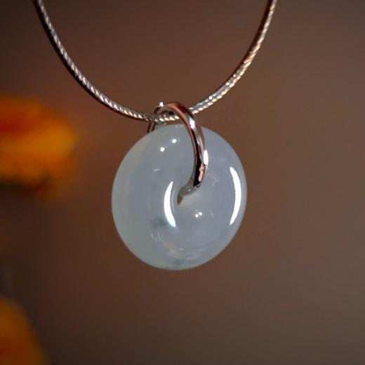 lucky胖胖翡翠项坠18k活扣卡子 商品图2