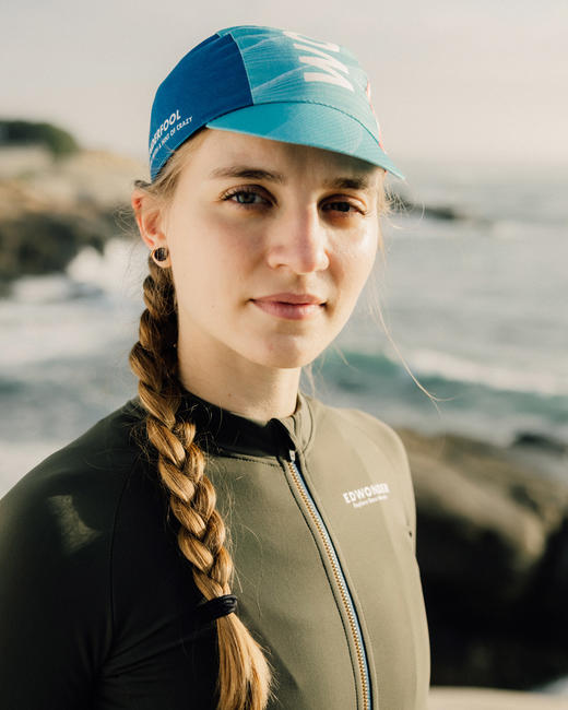 W无限 纯棉骑行帽-蓝红Cap 商品图2