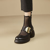 春季新款，时尚个性厚底粗跟网纱拼接短靴CZ410 商品缩略图4