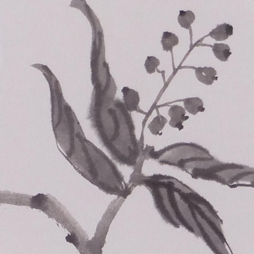 卢诗韵《清雅高洁》国画花鸟 33CM*68CM 约2平尺 纸本（已装框）【原作编号GH0022】 商品图3