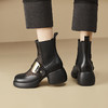 春季新款，时尚个性厚底粗跟网纱拼接短靴CZ410 商品缩略图2