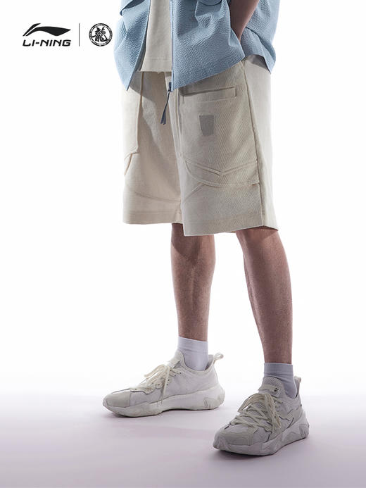 中国李宁 x 成龙联名功夫系列短卫裤男女同款休闲运动裤AKST027 商品图0