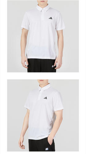 阿迪达斯 （adidas）短袖POLO衫男 23春夏季新款男装运动服网球服休闲半袖快干透气T恤 HR8729/梭织快干