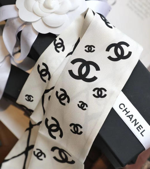 丝巾 发带。白色 黑色 自己备注颜色。120*6厘米 商品图6