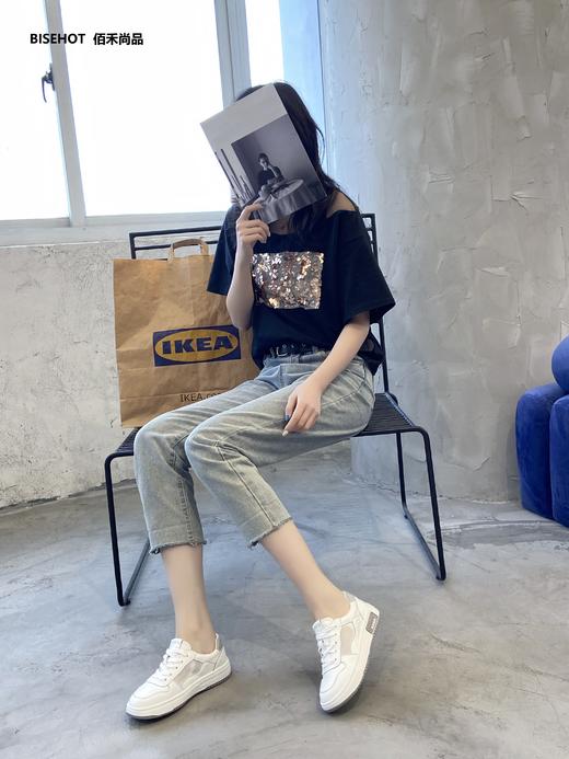 新品平底舒适百搭小白鞋431B32536 商品图6