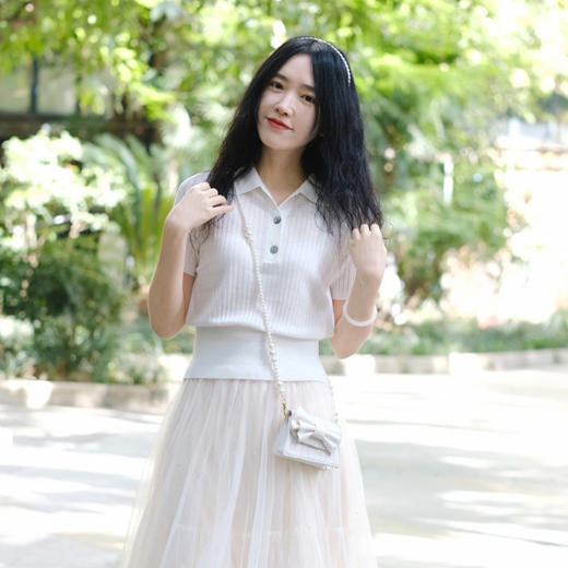 【高品质私服】【醋酸羊毛POLO领五分袖针织衫 2件减10元】精选醋酸羊毛材质 天然环保，健康舒适 自然而又高级【无标出货 介意慎拍】 商品图13