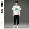 PINLI品立夏季新款男士纯棉T恤小熊休闲短袖体恤BG231111061 商品缩略图1