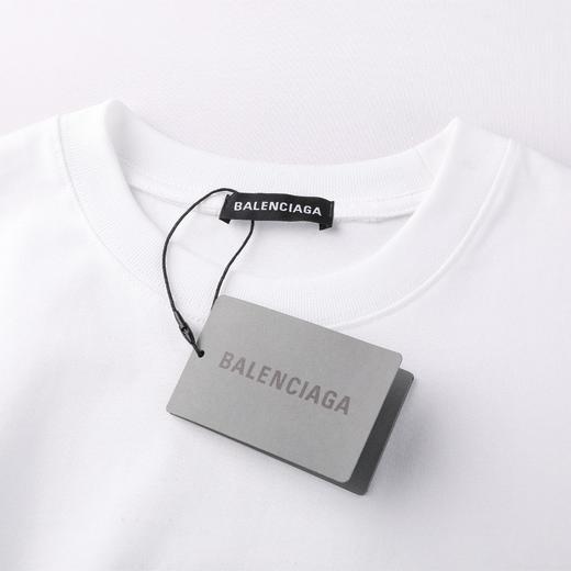 代购版本！BALENCIAGA巴黎世家新款背后万针立体刺绣宽松版型短袖 商品图5