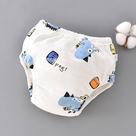 【纯棉防水尿布训练裤】婴儿隔尿裤纯棉尿布内裤防水透气可洗女童如厕学习裤男宝宝训练裤 商品图6