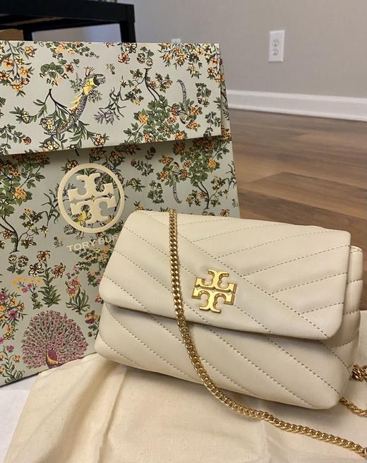 TORY BURCH汤丽柏琦 TB Kira奶油白金小号链条单肩包女包 直邮 商品图0