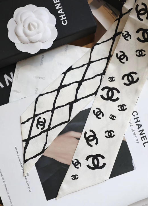 丝巾 发带。白色 黑色 自己备注颜色。120*6厘米 商品图8