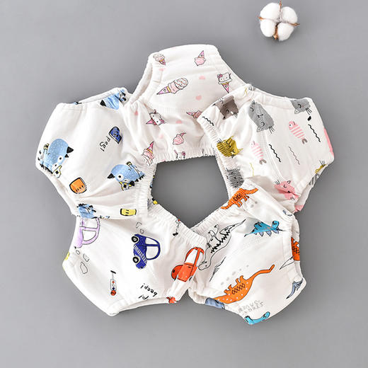 【纯棉防水尿布训练裤】婴儿隔尿裤纯棉尿布内裤防水透气可洗女童如厕学习裤男宝宝训练裤 商品图1