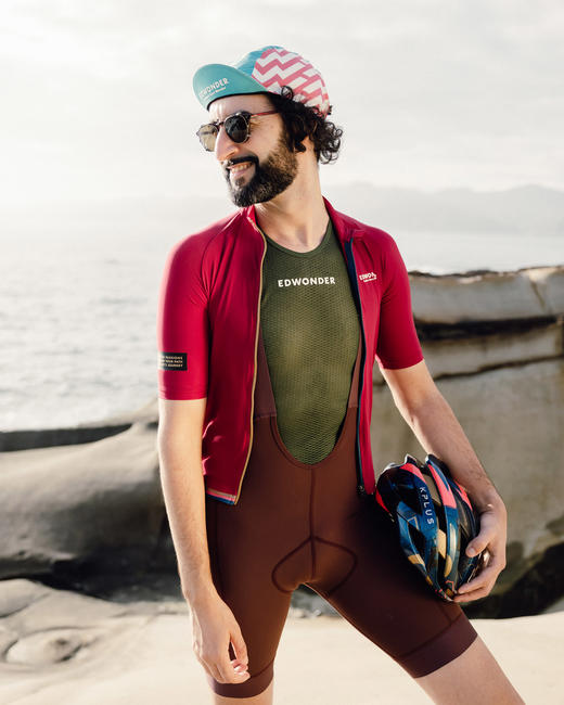 W无限 纯棉骑行帽-蓝红Cap 商品图3