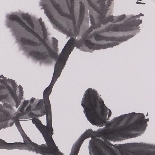 卢诗韵《清雅墨气》国画花鸟 33CM*68CM 约2平尺 纸本（已装框）【原作编号GH0024】 商品图3