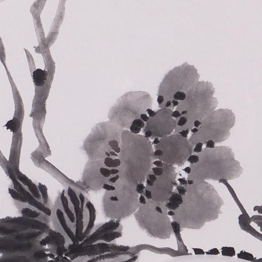 卢诗韵《清雅墨气》国画花鸟 33CM*68CM 约2平尺 纸本（已装框）【原作编号GH0024】 商品图2