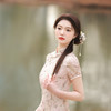 ZAYS-2002春夏改良长款提花旗袍日常年轻少女小清新气质旗袍 商品缩略图6