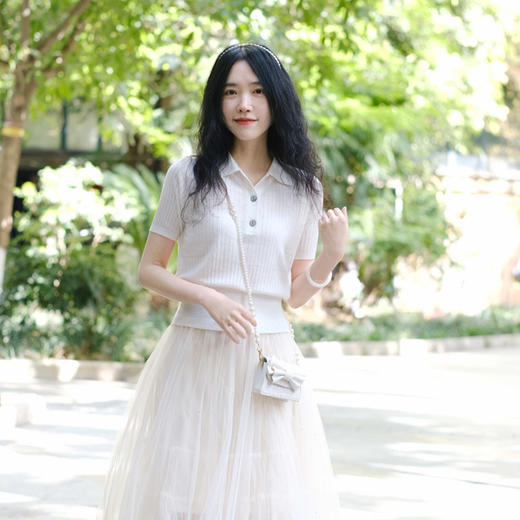 【高品质私服】【醋酸羊毛POLO领五分袖针织衫 2件减10元】精选醋酸羊毛材质 天然环保，健康舒适 自然而又高级【无标出货 介意慎拍】 商品图4