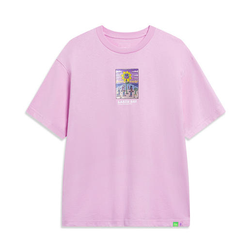 中国李宁x Steven Harrington联名系列男女新款夏宽松T恤AHST093 商品图1