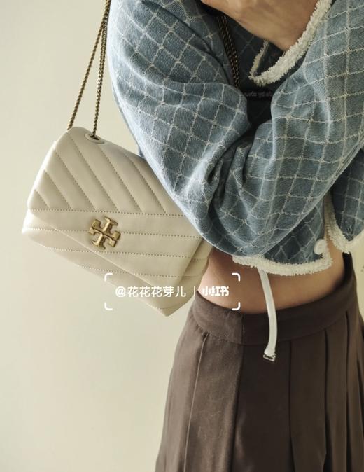 TORY BURCH汤丽柏琦 TB Kira奶油白金小号链条单肩包女包 直邮 商品图5
