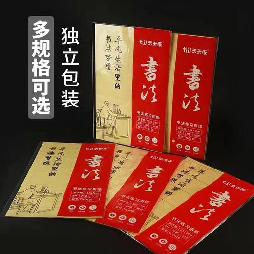 天天练米字格毛边纸加厚书法练习宣纸书法专用纸毛笔字练字纸1包 商品图4