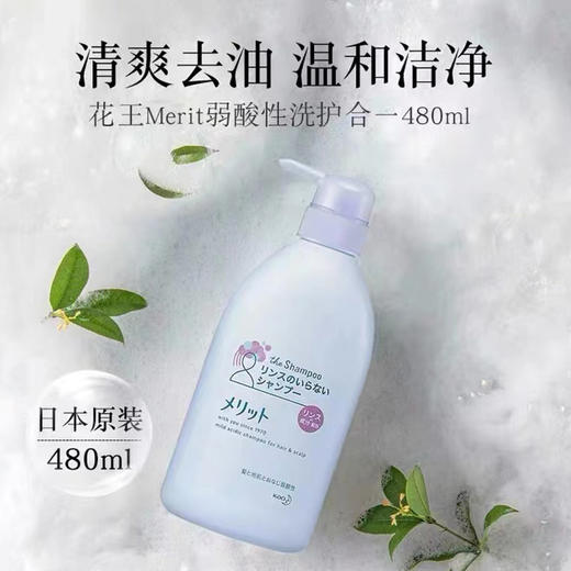 【保税仓】kao/花王merit无硅油冷感洗护二合一480ml/瓶 商品图4