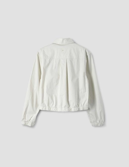 MHL  草绿色/铅白色双扣束腰橄榄球衬衫 商品图5