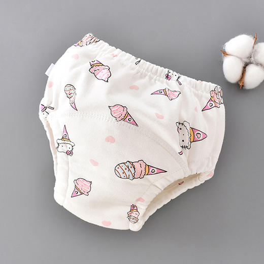 【纯棉防水尿布训练裤】婴儿隔尿裤纯棉尿布内裤防水透气可洗女童如厕学习裤男宝宝训练裤 商品图8