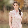 ZAYS-2004春夏长款改良提花年轻款旗袍日常气质优雅连衣裙旗袍 商品缩略图2