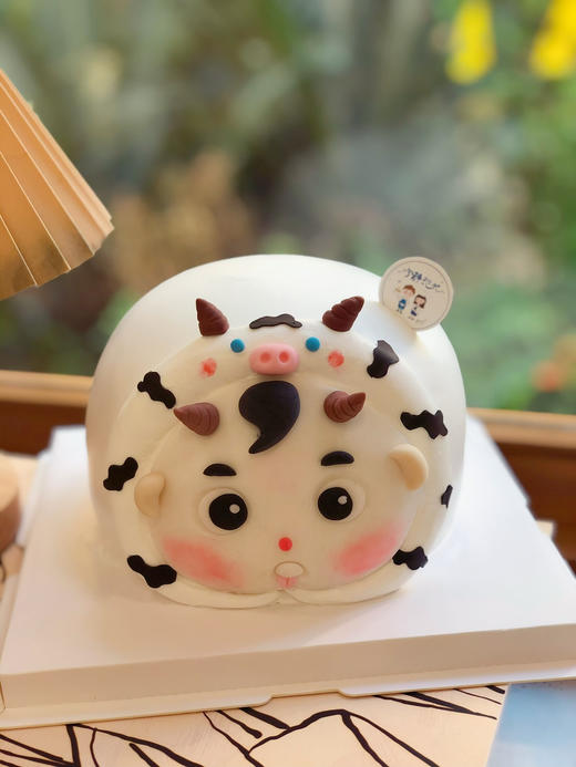 翻糖牛宝宝奶油蛋糕 提前一天预定 下单前请仔细阅读商品详情 商品图0