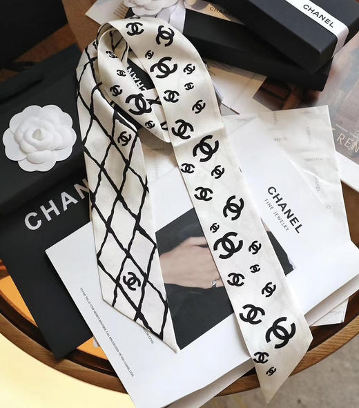 丝巾 发带。白色 黑色 自己备注颜色。120*6厘米 商品图4