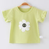 【时尚花边袖T恤】女童纯棉短袖T恤宝宝夏季洋气半袖上衣岁中小儿童打底衫夏装新款 商品缩略图2