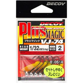 日本进口DECOY胜一VJ 74铅头钩微物软饵鳟鱼鳜鱼鲈鱼带倒刺路亚钩
