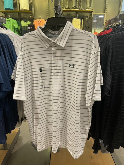 ⛳️高尔夫爱好者首选！Under Armour UA 安德玛男士速干Polo衫 条纹配色 商品图6