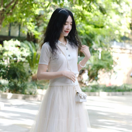 【高品质私服】【醋酸羊毛POLO领五分袖针织衫 2件减10元】精选醋酸羊毛材质 天然环保，健康舒适 自然而又高级【无标出货 介意慎拍】 商品图11