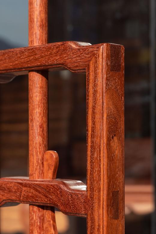 红桥红  家具严选  缅甸花梨（大果紫檀）【嘉木堂升降式灯台 宫灯】 商品图3