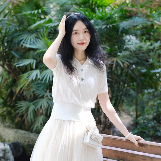 【高品质私服】【醋酸羊毛POLO领五分袖针织衫 2件减10元】精选醋酸羊毛材质 天然环保，健康舒适 自然而又高级【无标出货 介意慎拍】 商品图7