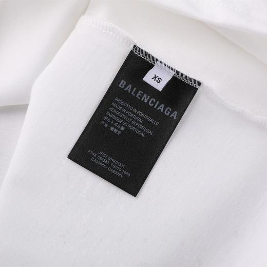 代购版本！BALENCIAGA巴黎世家新款背后万针立体刺绣宽松版型短袖 商品图4