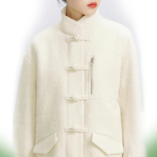 裁缝学苑AG241女装新款秋冬中式立领毛呢外套大衣纸样打版裁剪图 商品图3