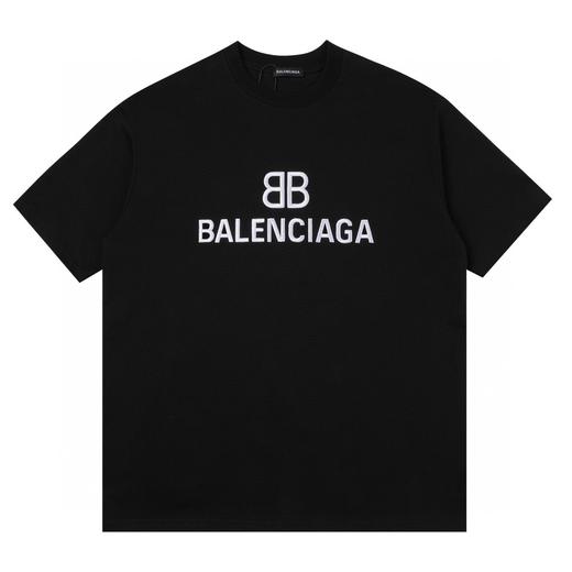 代购版本！BALENCIAGA巴黎世家新款背后万针立体刺绣宽松版型短袖 商品图2