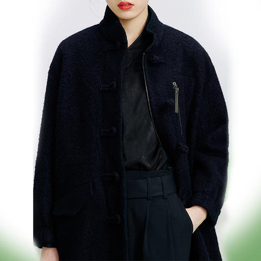 裁缝学苑AG241女装新款秋冬中式立领毛呢外套大衣纸样打版裁剪图 商品图6