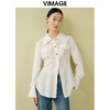 VIMAGE纬漫纪夏季新款百搭小众设计感衬衣衬衫V1909513 商品缩略图0