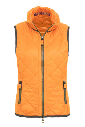 Frauenschuh - TRACY QUILTED VEST - BRIGHTORANGE - 女装 - 背心 - 橙色