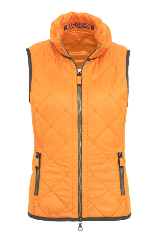 Frauenschuh - TRACY QUILTED VEST - BRIGHTORANGE - 女装 - 背心 - 橙色 商品图0