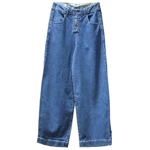 太平鸟女装国家宝藏&PEACEBIRD联名牛仔裤A1HAC2101牛仔蓝 商品图0