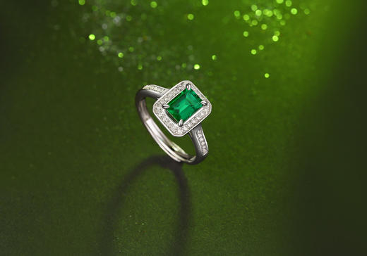 玖钻 培育祖母绿系列首饰戒指耳钉项链 商品图8